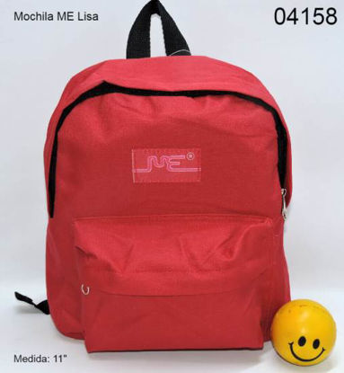 Imagen de MOCHILA M.E. 11" ROJA LISA  2.24